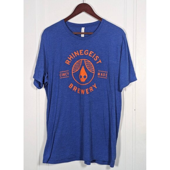 Bella Canvas Other - Rhinegeist Brewery T-Shirt FC Cincinnati Ohio Beer Blue Orange Size XL Tee Cincy